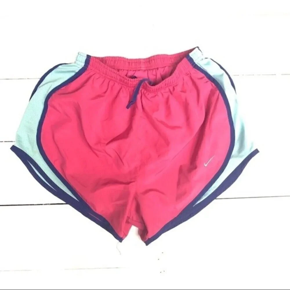 NIKE shorts womens dri fit lined hot pink athletic shorts small
